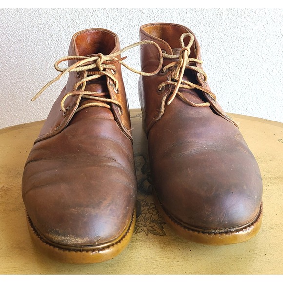 Timberland US 9 American Workwear Brown Leather Lace Up Chukka Boots‎ Vintage main image 6